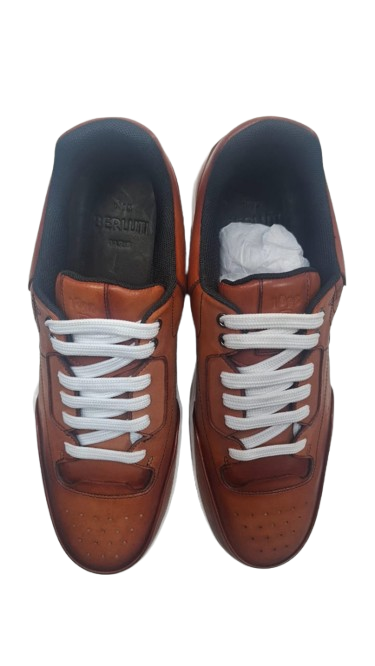 Berluti Luxe Leather Sneakers – Burnt Cognac Edition