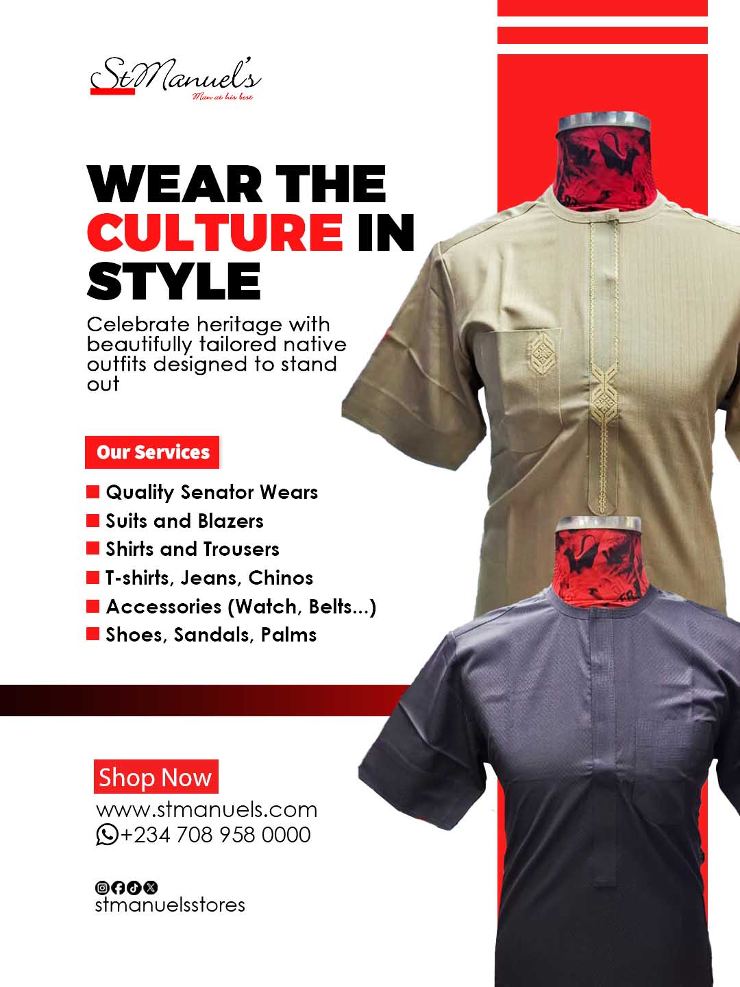 St Manuels Signature Beige Senator Native – Heritage Luxe Edition