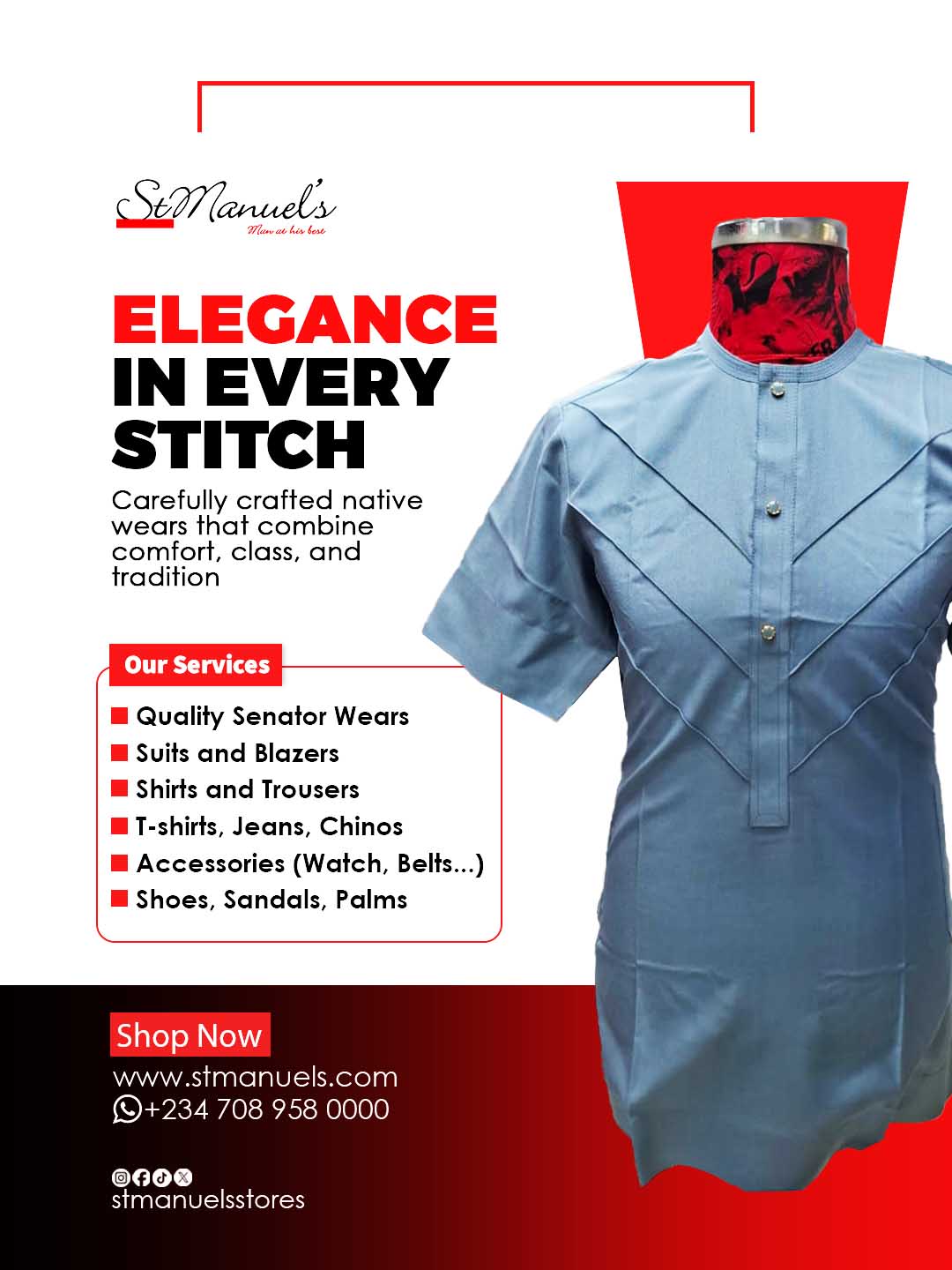 St Manuels Signature Grey Senator Native – Structured Elite Edition